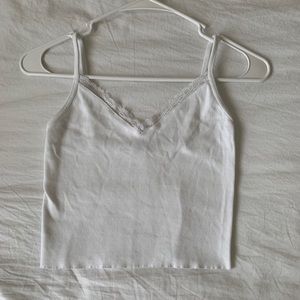 brandy melville white nicolette tank